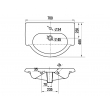 KERAMIN Умывальник к мебели ВЕРОНА 70 см