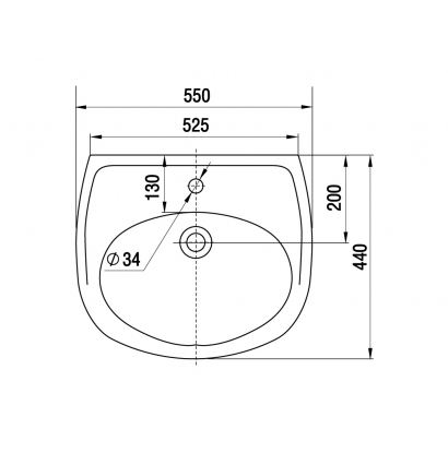 KERAMIN Умывальник Сити-Люкс 55 см