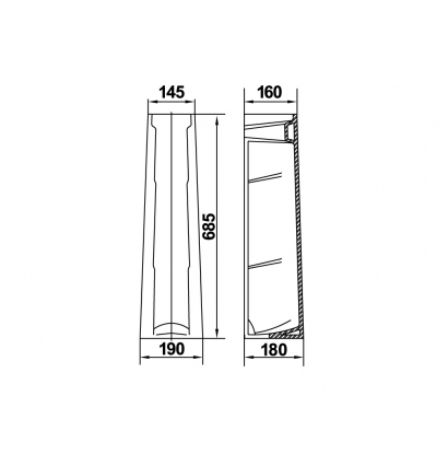 KERAMIN Пьедестал для умывальника Стиль-Люкс