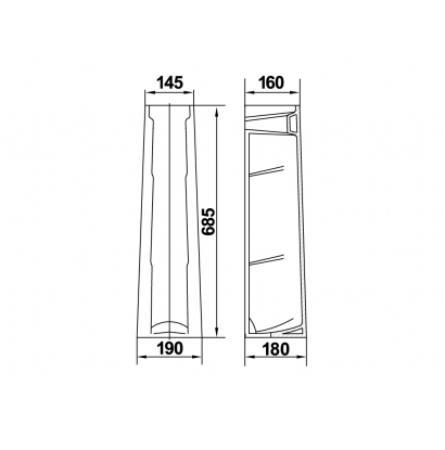 KERAMIN Пьедестал для умывальника Крокус